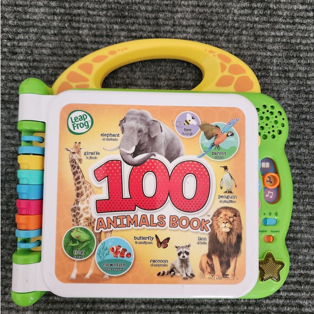 Leap Frog Lot of 3 Electronic Books 100 Animals, 100 Words Working Tested - Picture 11 of 11
